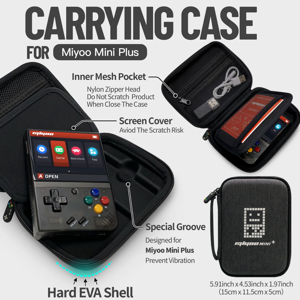 Hard Protective Carrying Case for Miyoo Mini Plus