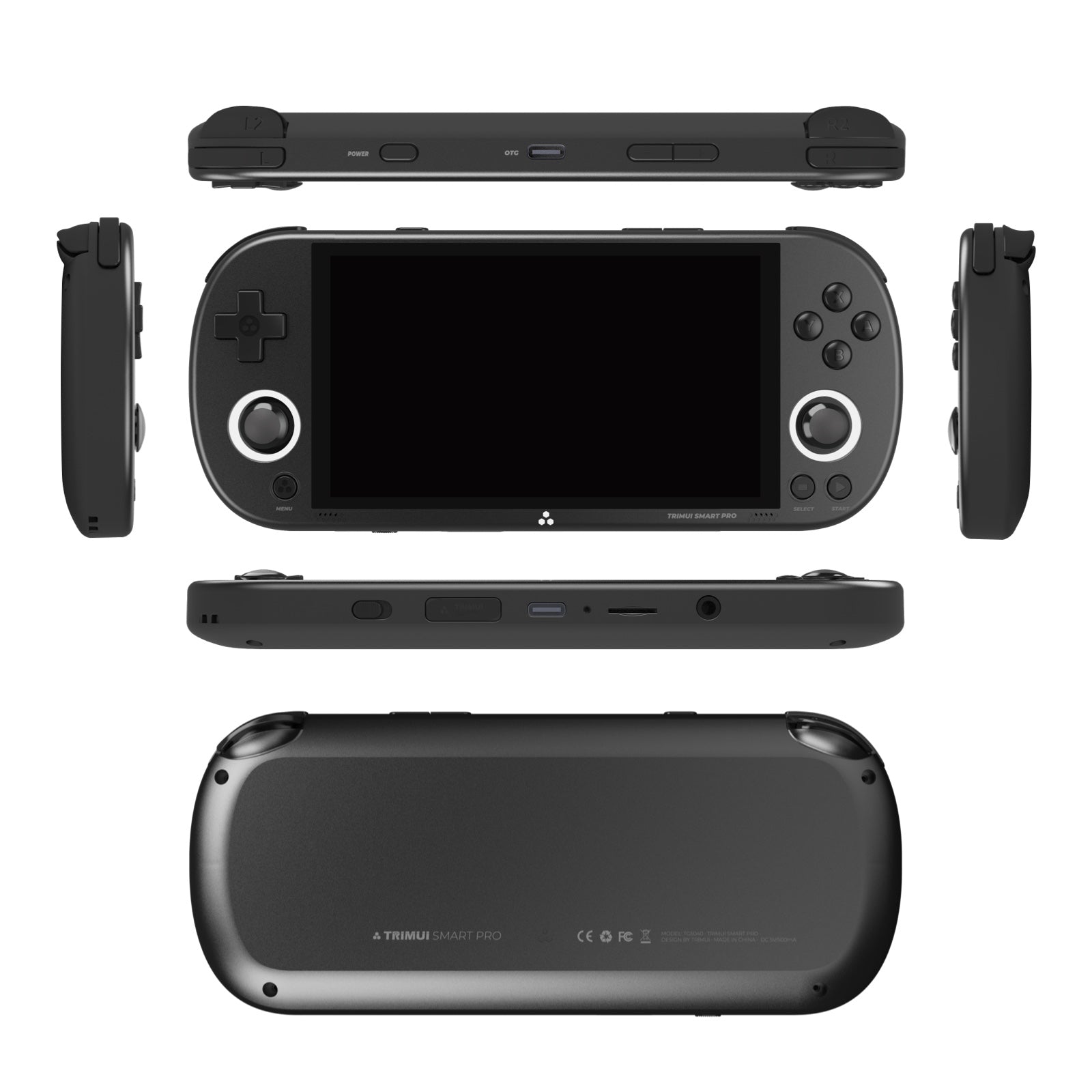 TRIMUI Smart Pro-black from multiple angles