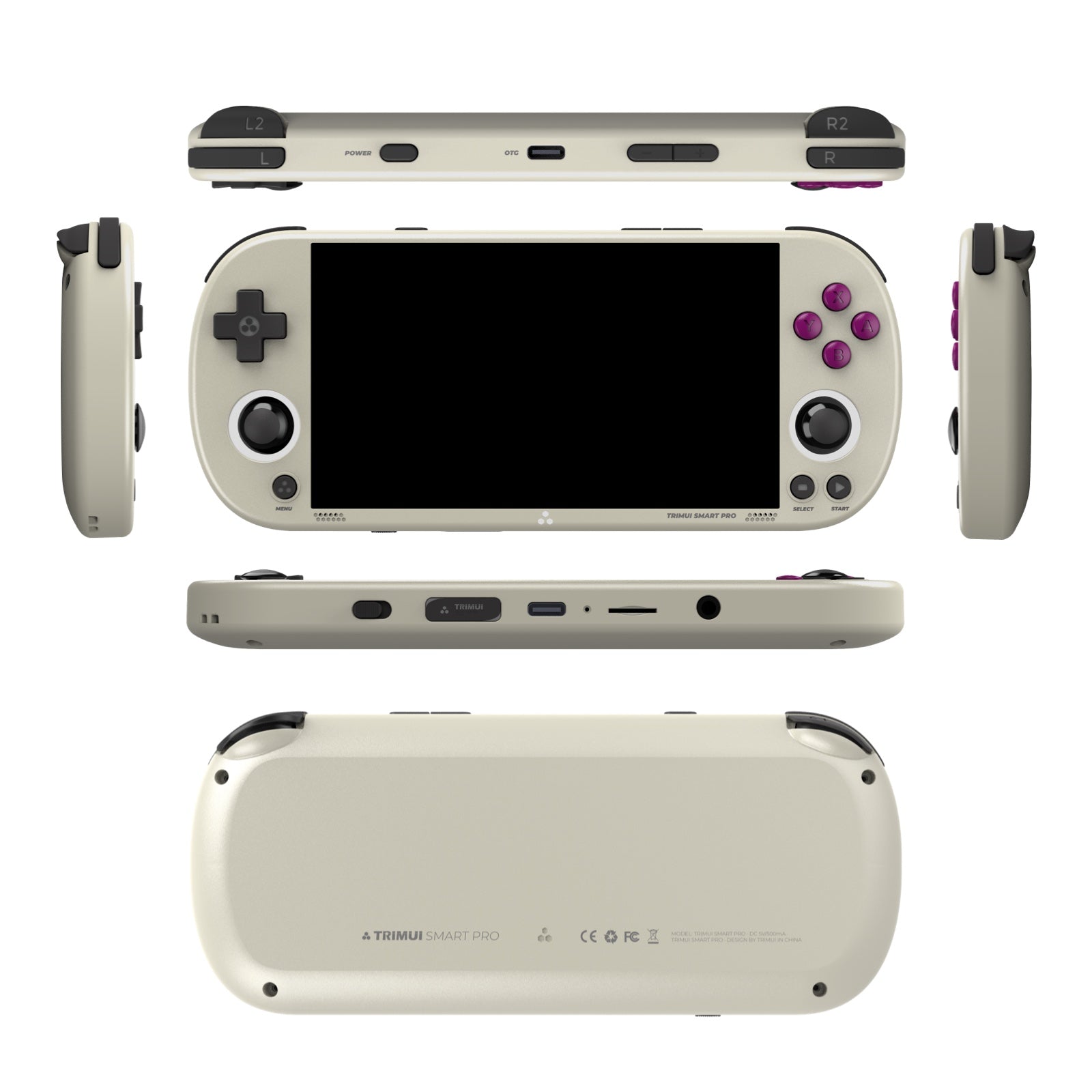 TRIMUI Smart Pro-grey from multiple angles