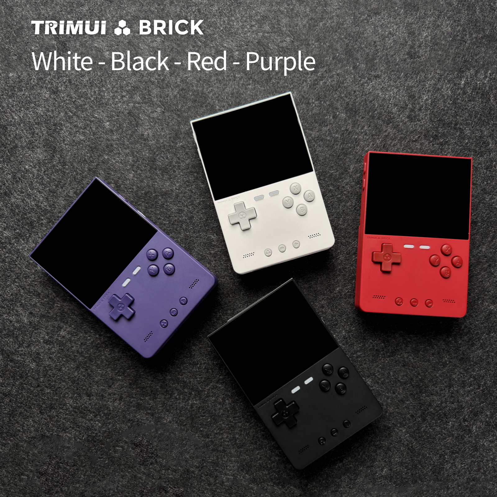 TRIMUI_BRICK_White_Black_Red_Purple