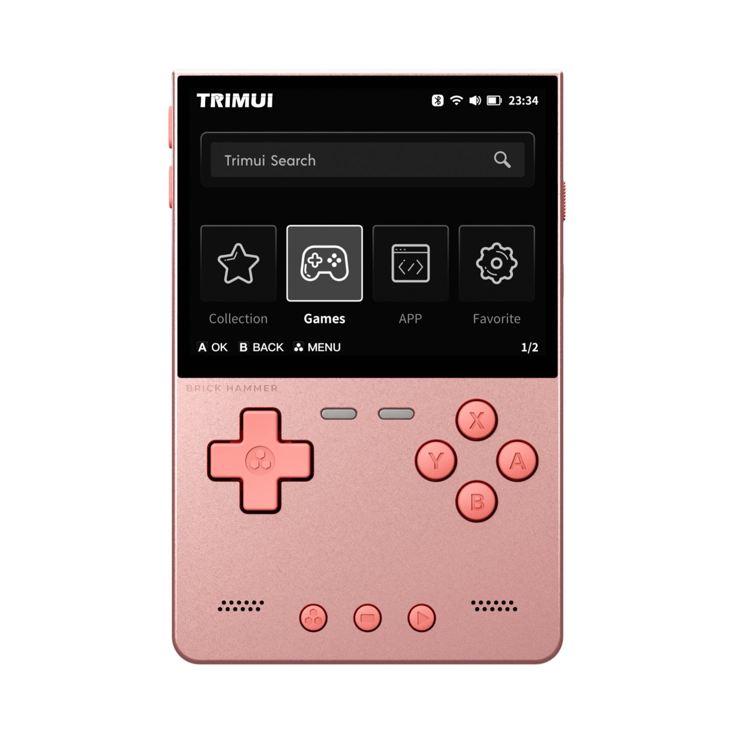 TRIMUI Brick Hammer Game Handheld Console-Rose Gold