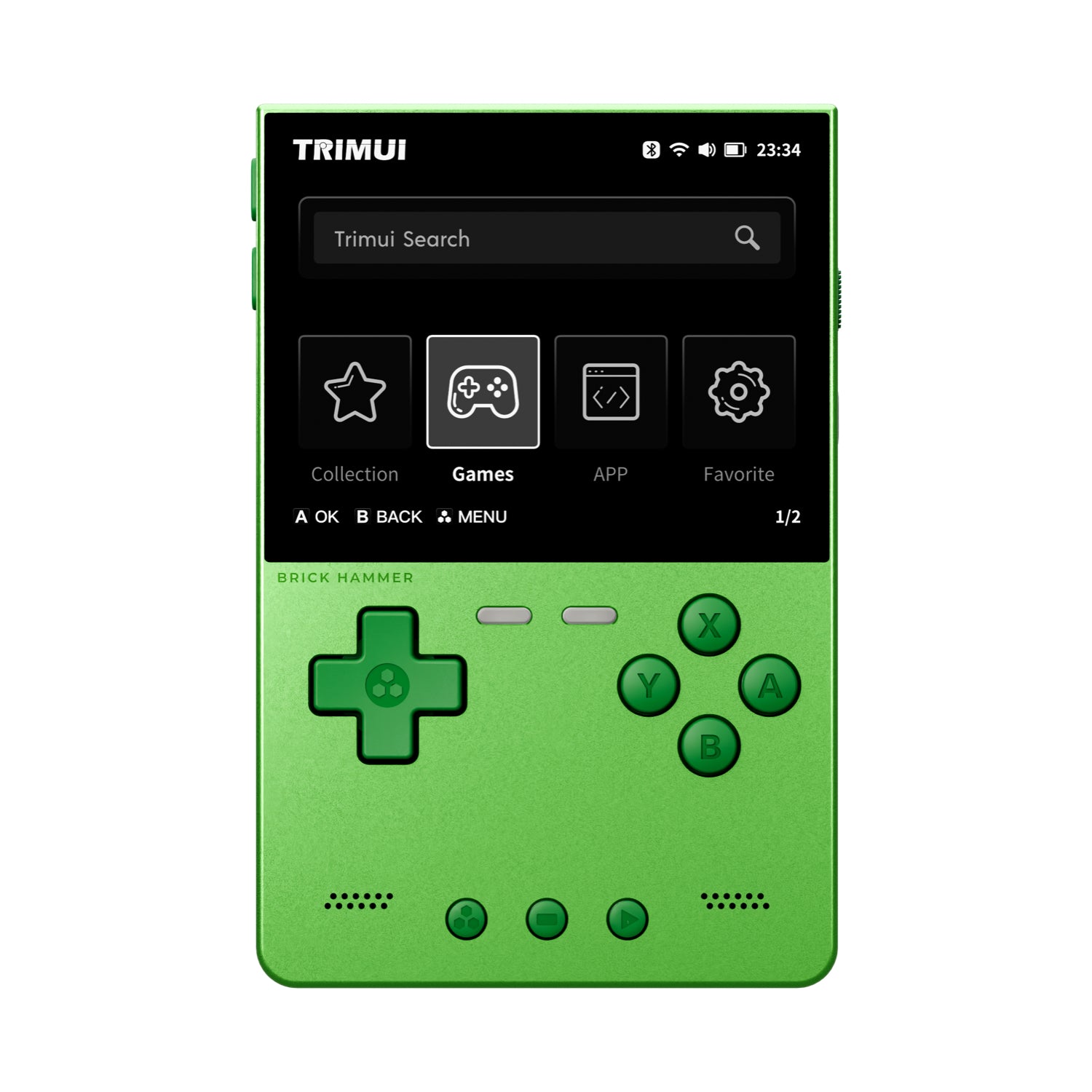 TRIMUI Brick Hammer Game Handheld Console-Wild Green