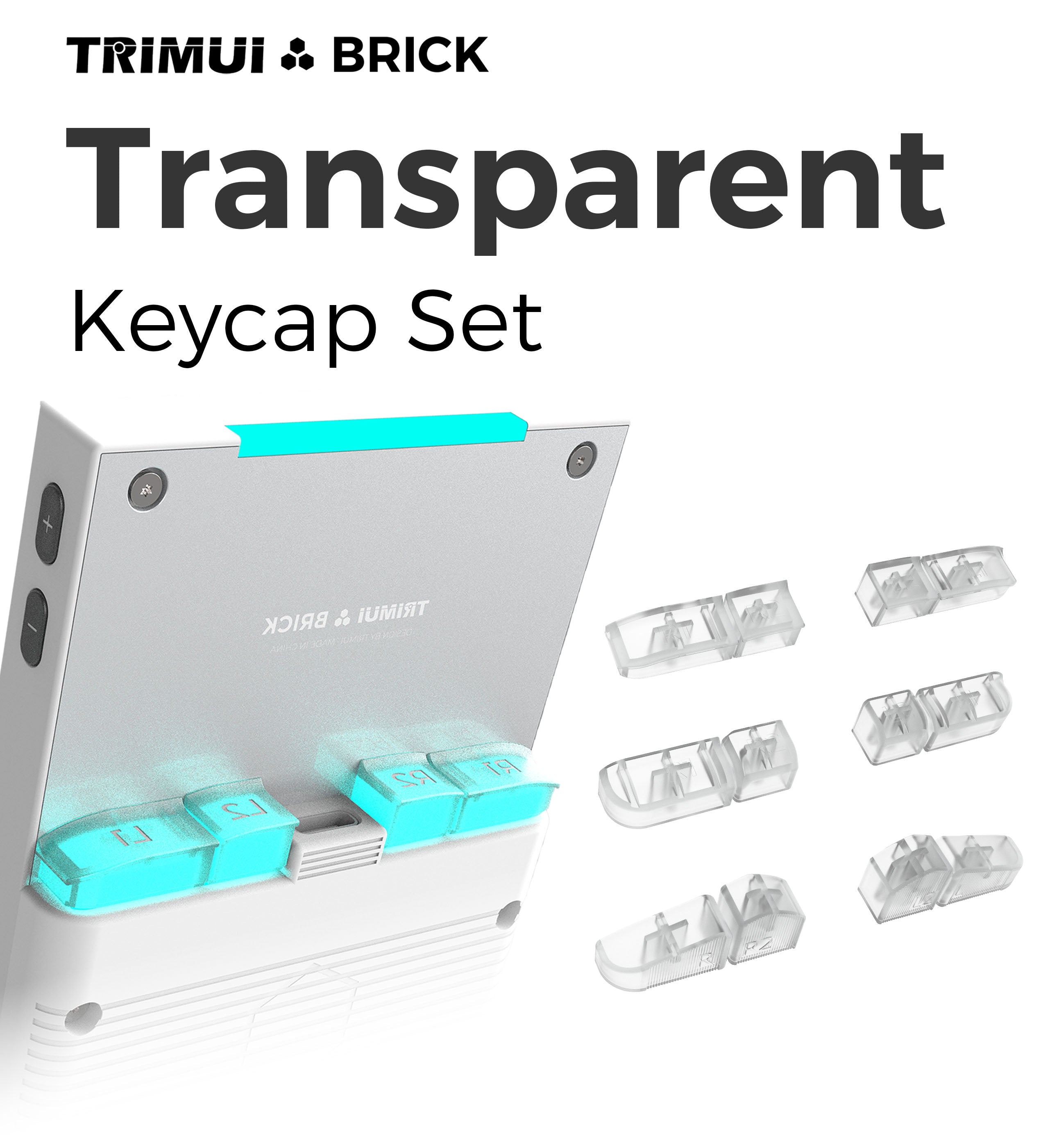 Transparent Keycap Set for TRIMUI Brick